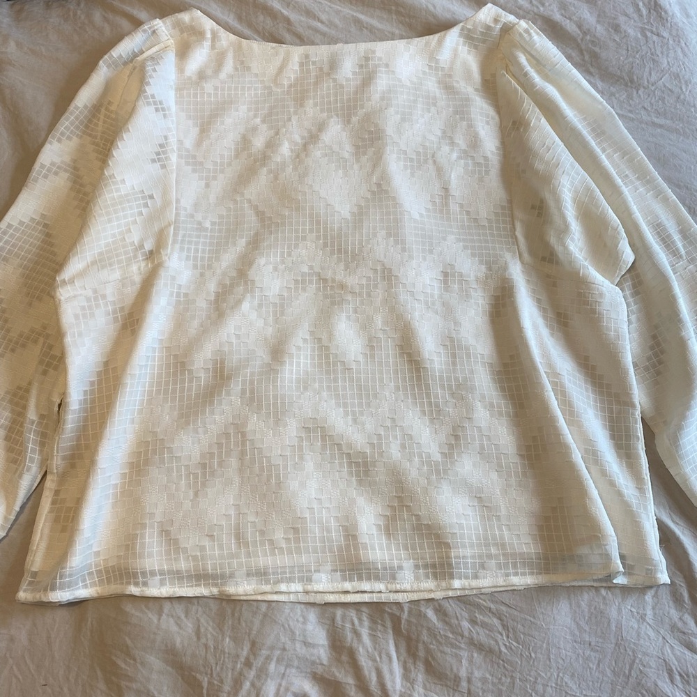 Textured Boatneck Top